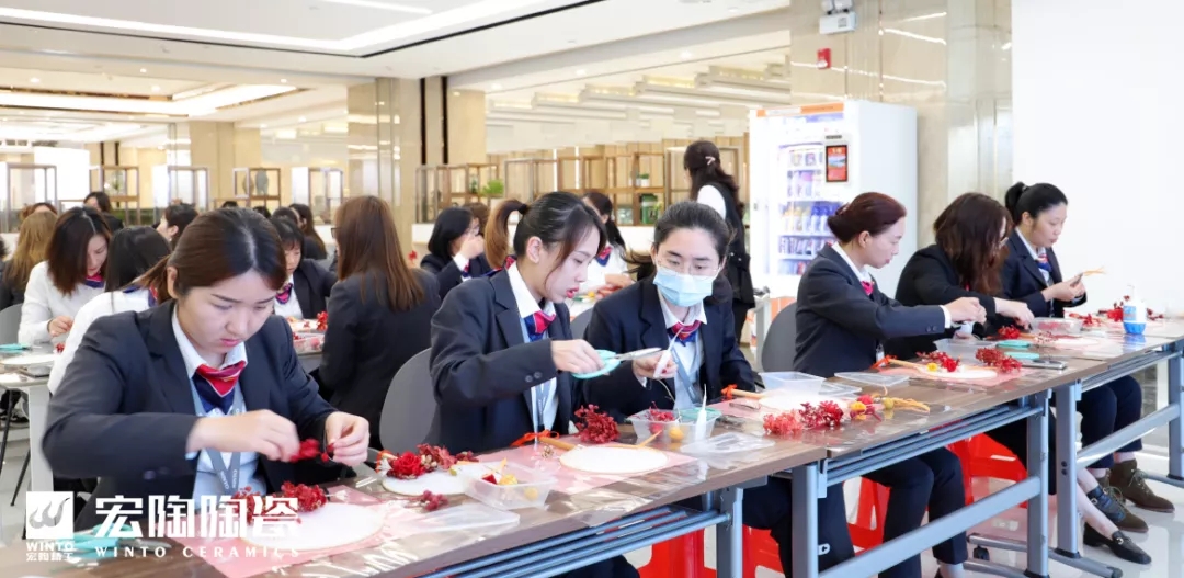 宏陶瓷磚地磚永生花團扇手作學堂”活動